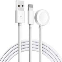 Load image into Gallery viewer, 2 in 1 Apple Watch Charger &amp; iPhone Charging Cable
