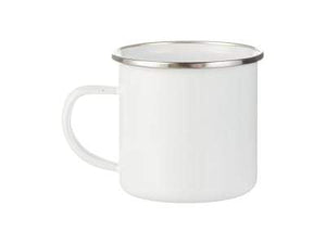 12oz White Enamel Mug - FROM $6.28 each