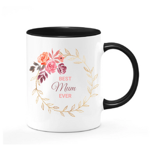 Best Mum Floral Ceramic Mug