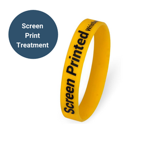 Silicone Wrist Bands - Screen Printed
