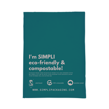 Load image into Gallery viewer, Teal 100% Compostable Mailer Bags
