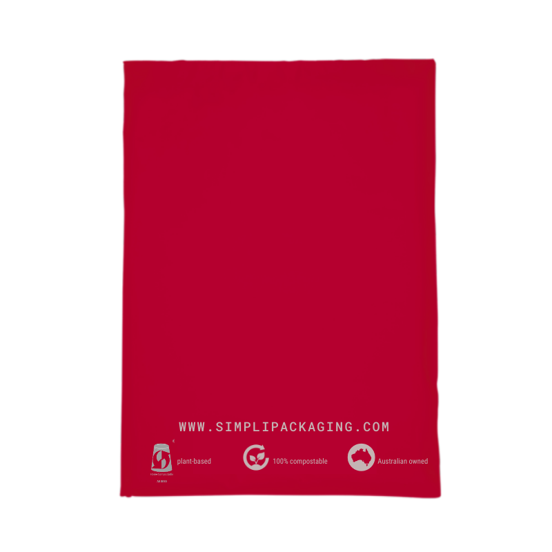 Red 100% Compostable Mailer Bags