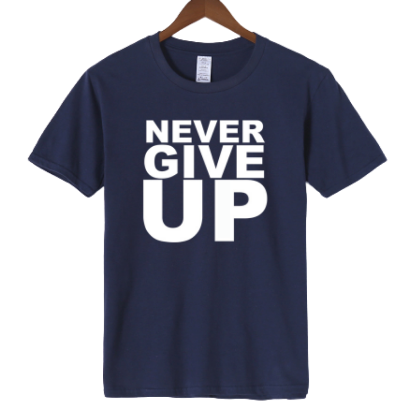 Blue Never Give Up Tee