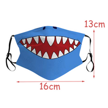 Load image into Gallery viewer, Simpli Kids Reusable Fabric Mask - Shark Print
