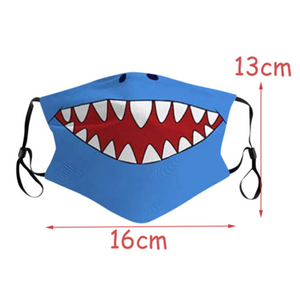 Simpli Kids Reusable Fabric Mask - Shark Print