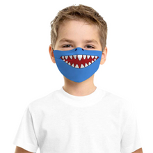 Load image into Gallery viewer, Simpli Kids Reusable Fabric Mask - Shark Print
