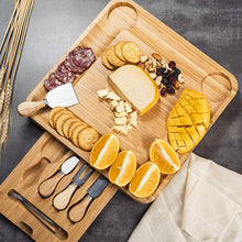 Load image into Gallery viewer, Bamboo Cheese Board Set
