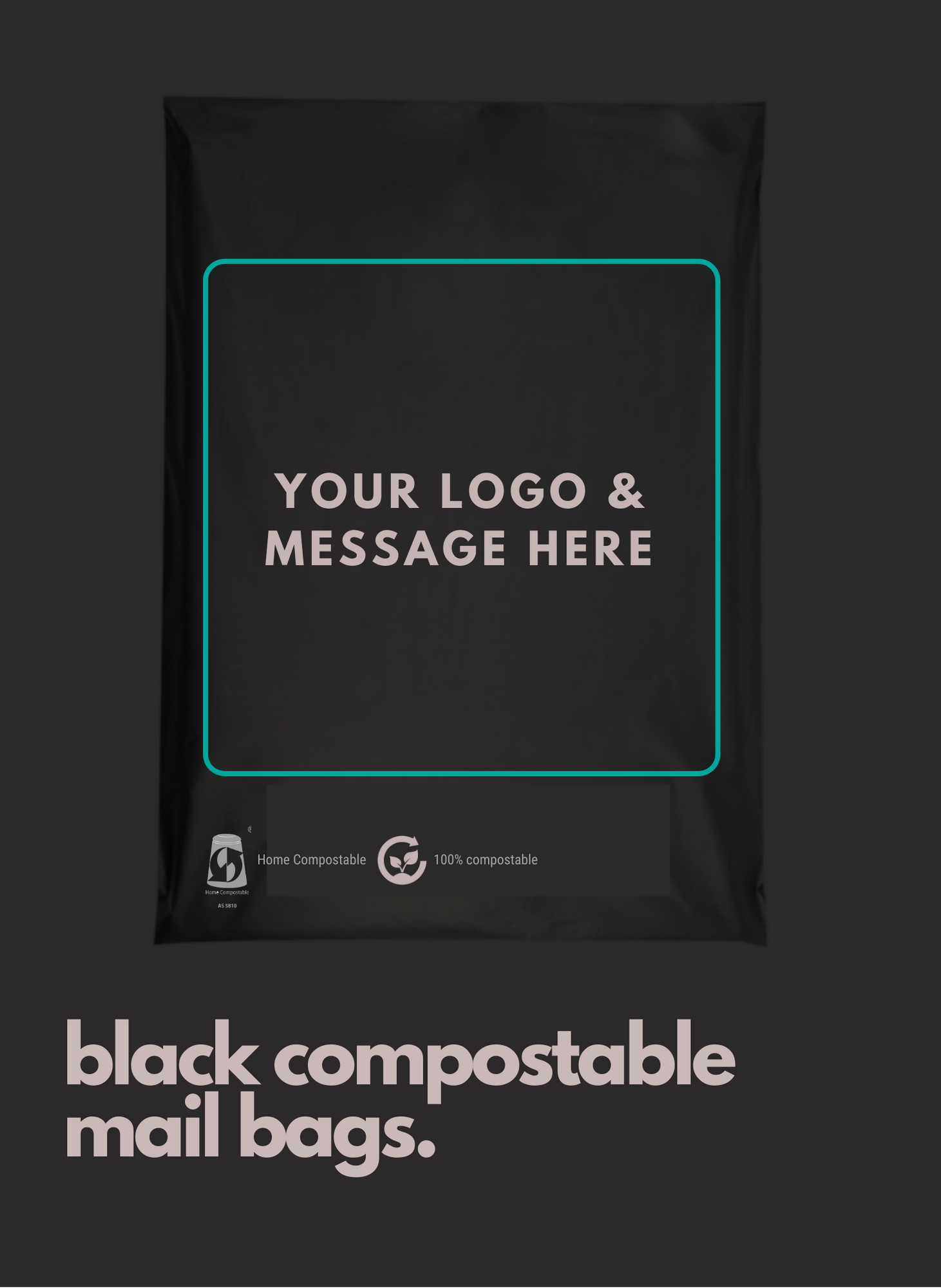 Black Compostable Mailer