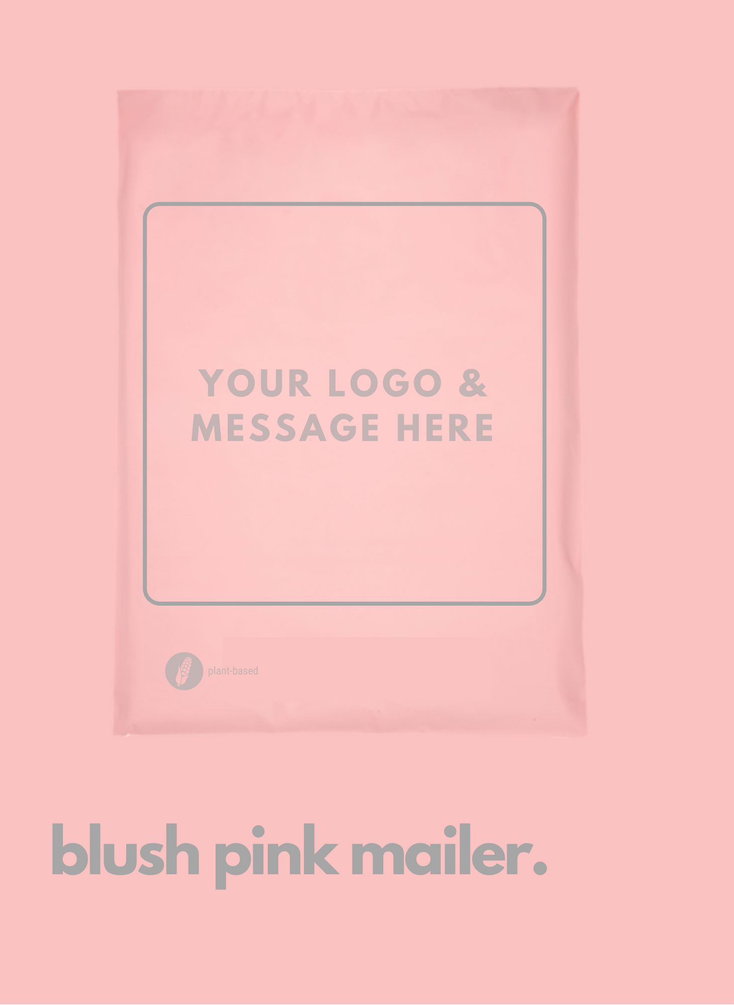 Pink 100% Compostable Mailer Bags