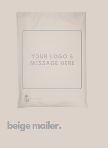 Beige 100% Compostable Mailer Bags