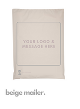 Load image into Gallery viewer, Beige 100% Compostable Mailer Bags
