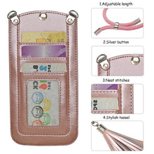Load image into Gallery viewer, PU Leather Cross Body Phone Bag
