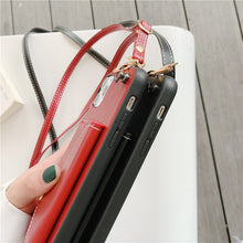 Load image into Gallery viewer, Leather Phone Case with Pocket &amp; Lanyard
