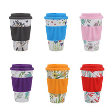Load image into Gallery viewer, Print Bamboo Reusable Coffee Cup
