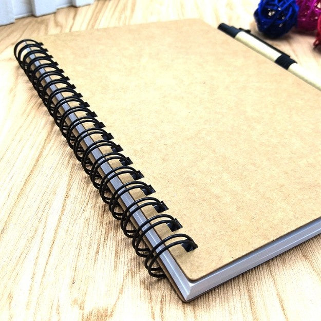 Kraft Spiral Notebook & Pen