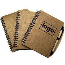 Load image into Gallery viewer, Kraft Spiral Notebook &amp; Pen
