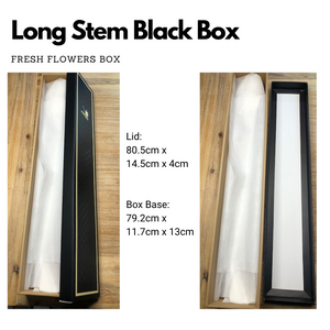 Long Stem Black Boxes x 2