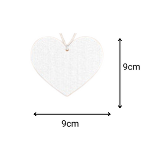 Air Fresheners - Large Heart 9cm - From $0.60 each