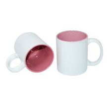 Load image into Gallery viewer, 11oz Mugs with Pink Handle &amp; Inner - FROM $2.20 each
