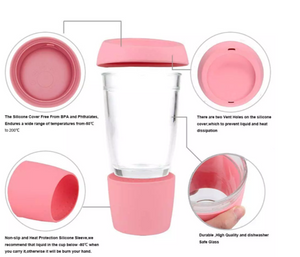 Borosilicate Reusable Glass Coffee Cups