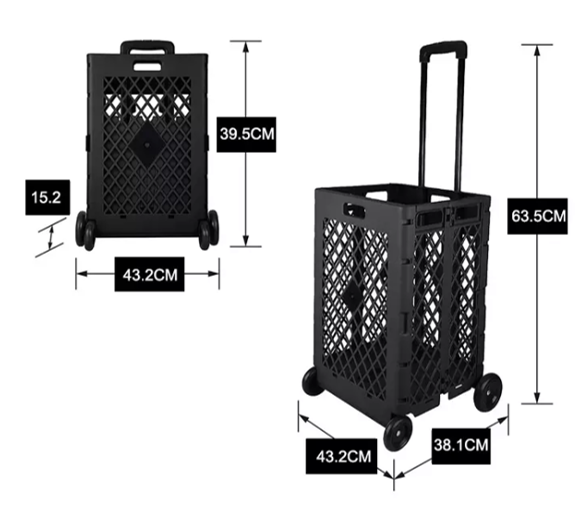 Foldable Shopping Cart Tall