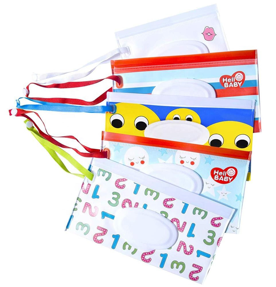 Kids Refillable Hand Wipes Pouch