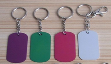 Load image into Gallery viewer, Coloured Engraved Metal Keychain
