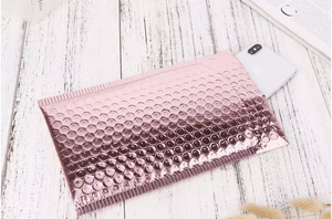 Rose Gold Bubble Wrap Mailers