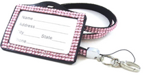Load image into Gallery viewer, All-in-1 Rhinestone Lanyard + Badge Reel + Card Holder
