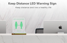 Load image into Gallery viewer, Keep Safe Distance LED Sign
