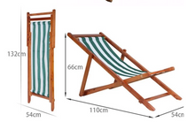 Load image into Gallery viewer, Wood Beach Deck Chair
