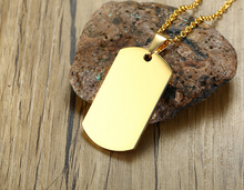 Load image into Gallery viewer, Dog Tag Necklace Custom Engraving
