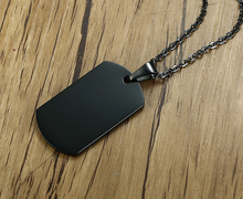 Load image into Gallery viewer, Dog Tag Necklace Custom Engraving
