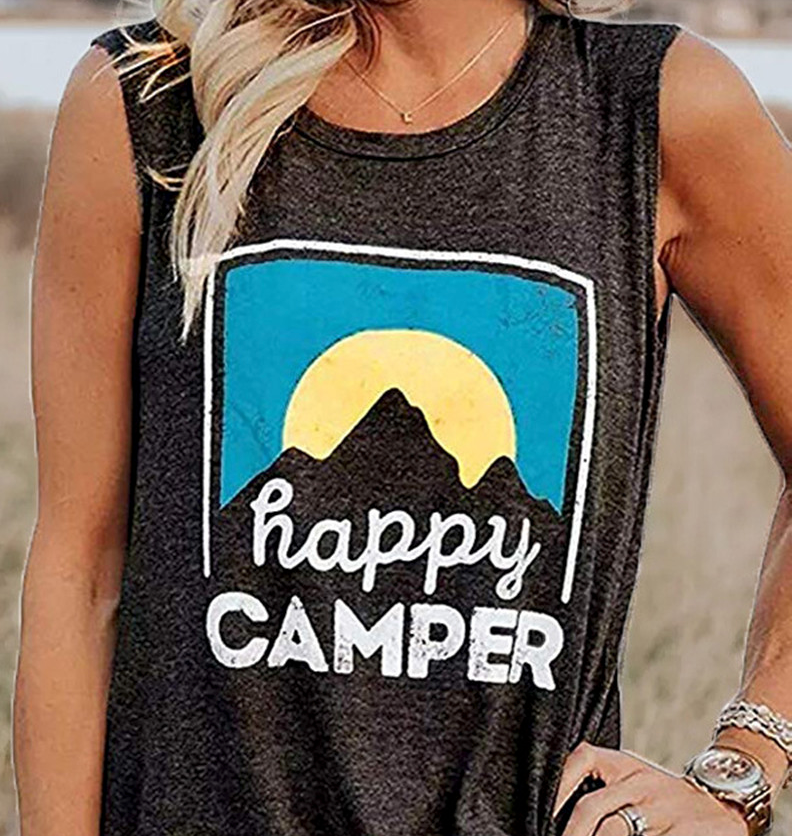 Happy Camper Singlet Top