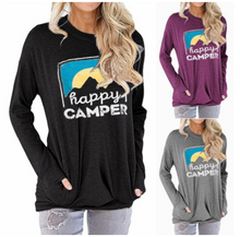 Load image into Gallery viewer, Happy Camper Long Sleeve Tee
