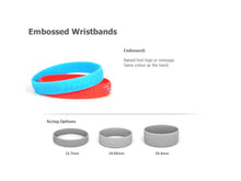 Load image into Gallery viewer, Silicone Wrist Bands - Embossed
