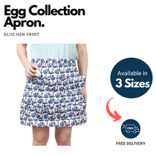 Load image into Gallery viewer, Simpli Egg Collection Apron - Blue Hen Print
