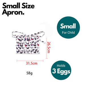 Simpli Egg Collection Apron - Colourful Rooster Print