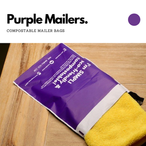 Purple Eco Mailer Bags