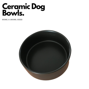 TDM Ceramic Dog Bowl