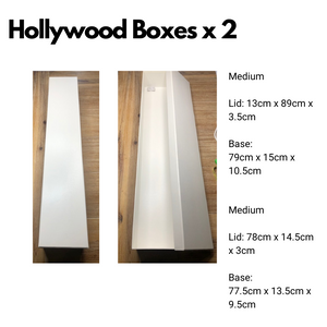 Hollywood White Stem Box x 3