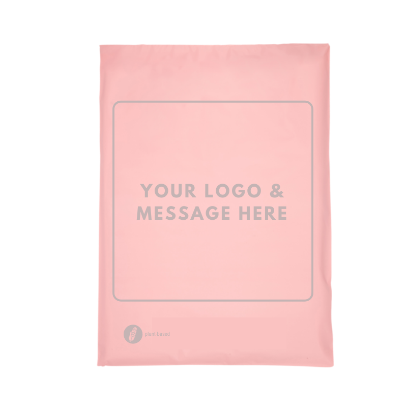 Pink 100% Compostable Mailer Bags