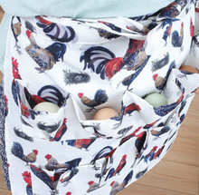 Load image into Gallery viewer, Simpli Egg Collection Apron - Colourful Rooster Print
