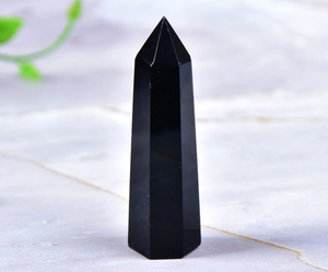 Simpli Black Obsidian Crystal Wand