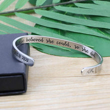 Load image into Gallery viewer, Double Side Custom Message Bangle
