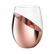 Load image into Gallery viewer, Rose Gold Stemless Wine Tumbler
