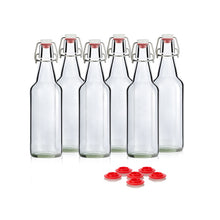 Load image into Gallery viewer, 500ml Clear Swing Top Glass Bottle
