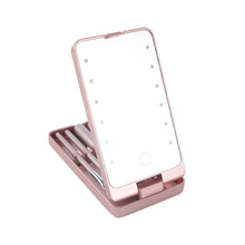 Load image into Gallery viewer, LED Make Up Mirror Brush Set
