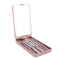 Load image into Gallery viewer, LED Make Up Mirror Brush Set
