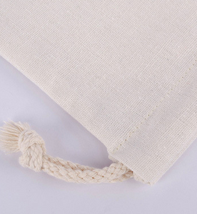 Natural Linen Drawstring Bag